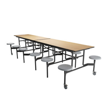 Restauration collective pour cantines d'usine/d'entreprise : tables et chaises pour petits-déjeuners commerciaux, tables et chaises pliantes combinées pour cafétérias, tables et chaises modulables, personnalisation