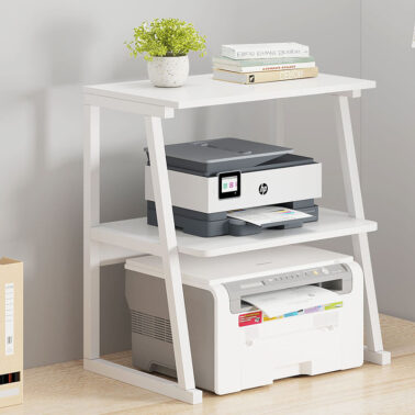 Étagère pour imprimante, support de rangement de bureau, étagère double pour photocopieur, armoire de rangement pour dossiers, multifonctionnelle
