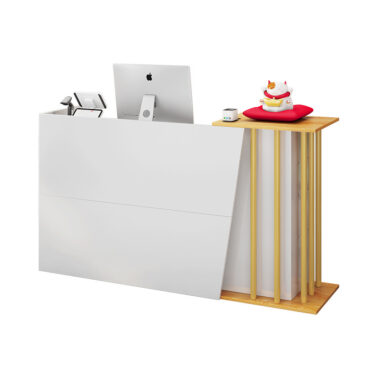 Comptoir de bar simple et moderne pour caisses, boutiques de beauté et de vêtements, petit comptoir d'accueil, petite table de bar