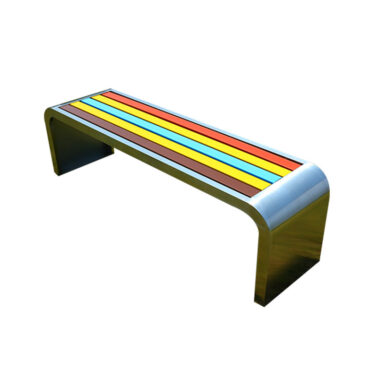 Пластиковое деревянное парковое кресло 304/201 Нержавеющая сталь Уличная скамейка Квадратная уличная скамейка Антикоррозия